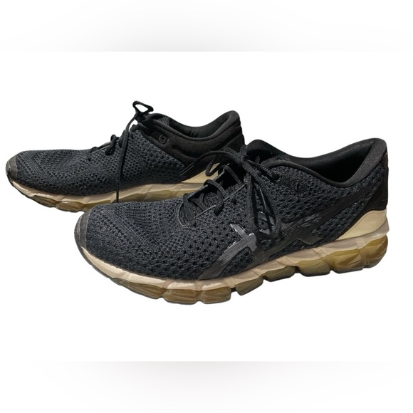 Asics Gel Quantum 360 5 Knit Black Athletic Shoes - Picture 2 of 5